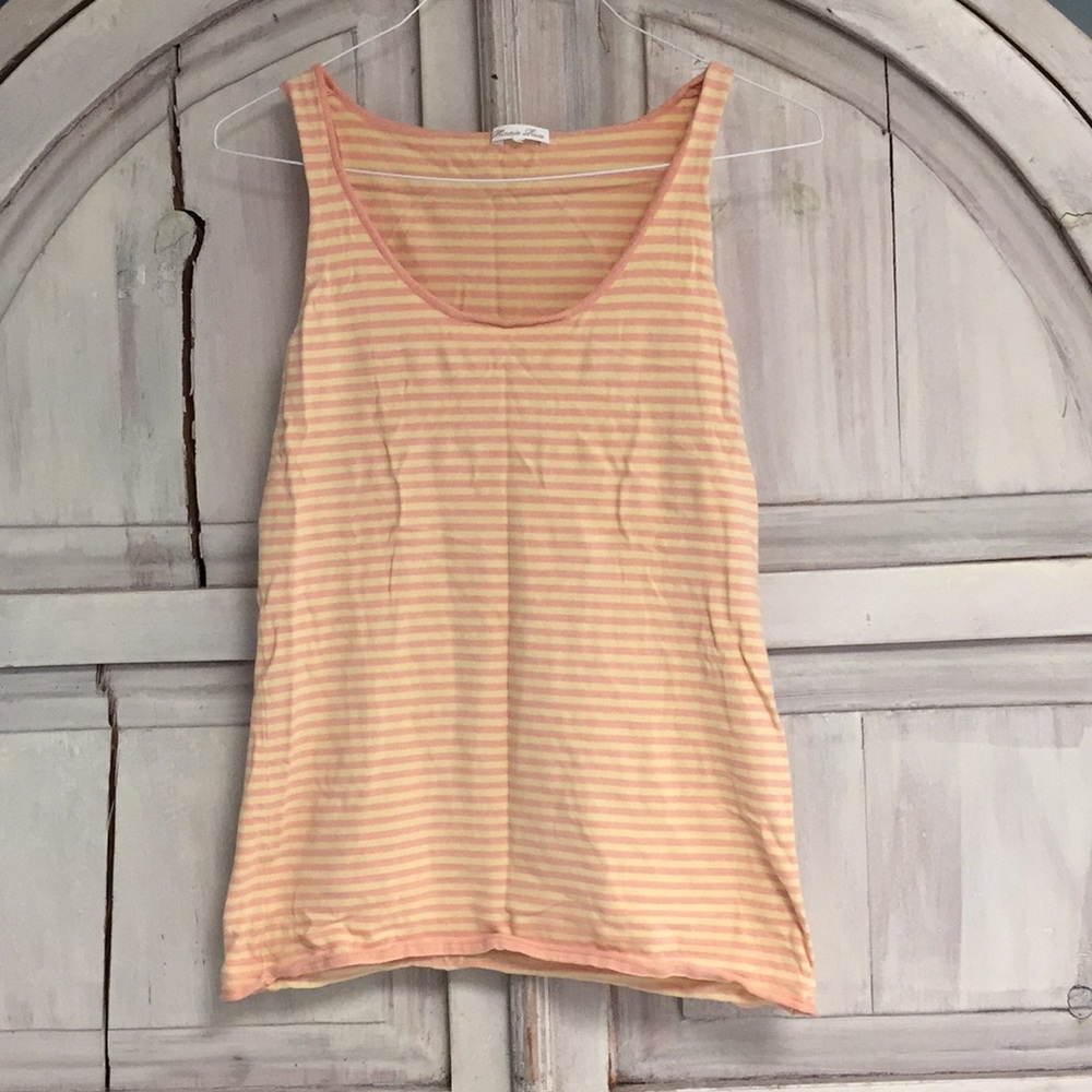 Neiman Marcus Minnie Rose Striped Tank Top